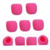 ERINGOGO 5-Piece Microphone Sponge Cover with Windproof Protection, Pink, for Conference Rooms