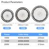 UFO High Bay Light 100W 150W 200W IP66 Водонепроницаемый светодиодный промышленный светильник для гаража, спортзала, завода, склада