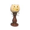 Vintage Style Halloween Pumpkin Lamp Antique Finish Tealight Candle Holder Lamp  Autumn Home Decor