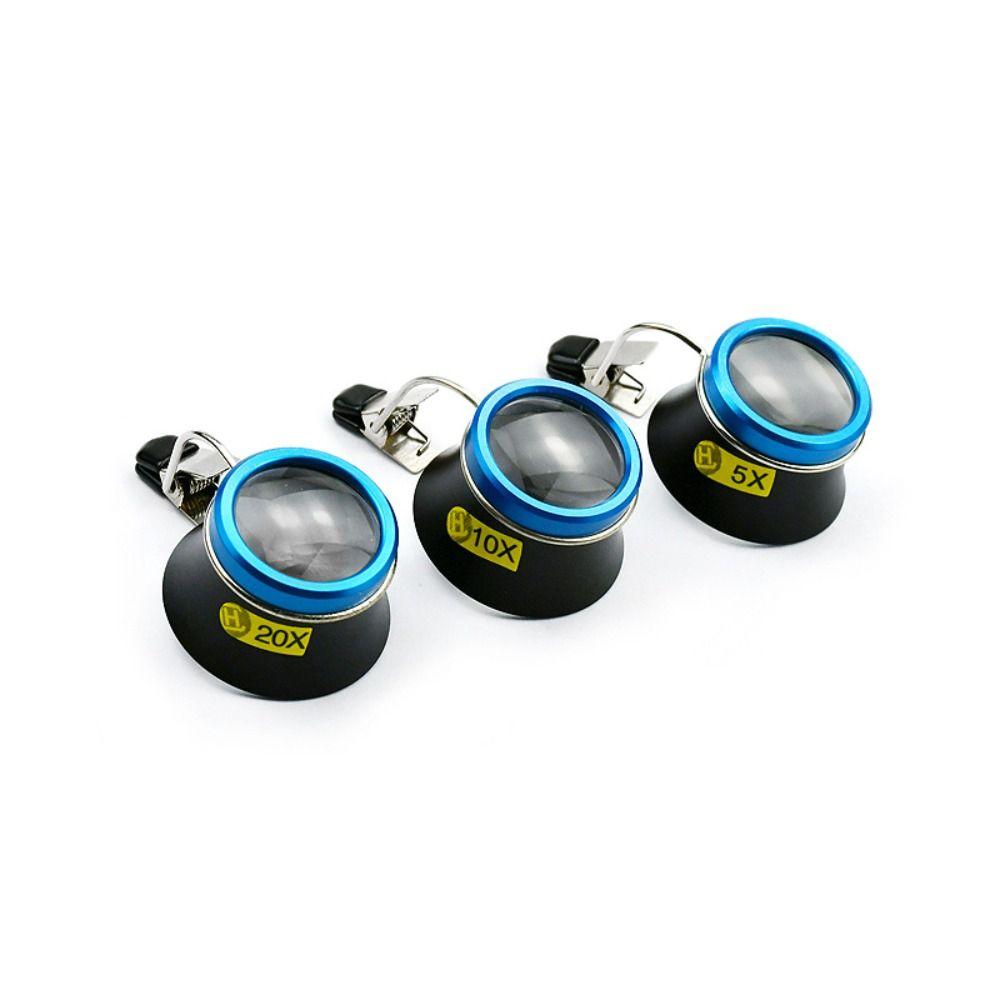 Magnifying Lens Clip-On Eye Loupe Eyeglass Magnifier Watchmakers Repair Tool Eyeglass Magnifier