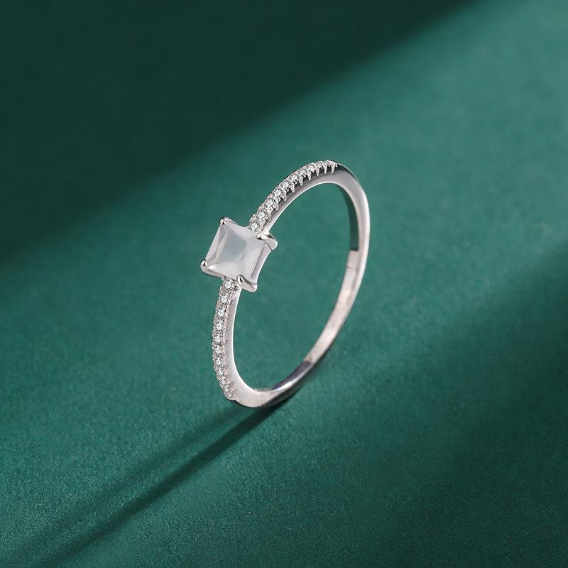 Классическое кольцо с двенадцатью звездами, красочное квадратное кольцо с полным цирконом для женщин, оригинальное стерлинговое серебро, подарок на день Святого Валентина, ювелирные изделия