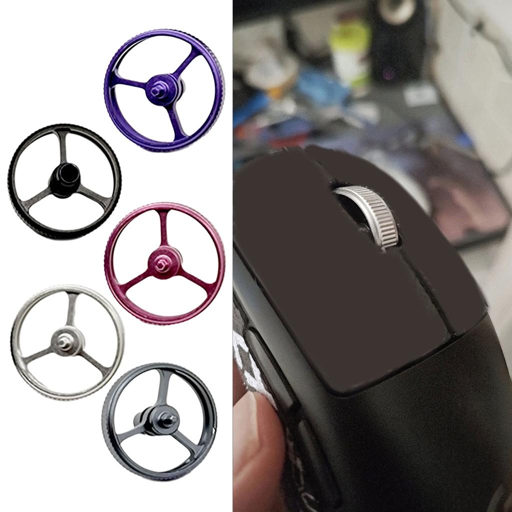 Ролики мыши Прокрутка CNC Металлическая мышь Шкив Колесо Замена для GPRO Wireless GPROX Superlight Мышь Ремонт Часть