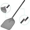 Pizza Turning Peel, 12 x 14 Inch Perforated Pizza Peel, 35 inches Long Handle Pizza Paddle, Professional Lightweight Anodized Aluminum Pizza Spatula