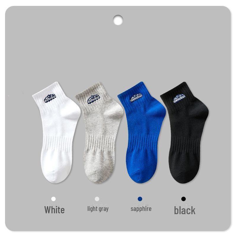 Men's Zhuji Basketball Ankle Socks - Deodorant & Sweat-Absorbent for Spring/Autumn
