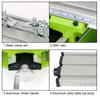 Mini Precision Milling Machine Worktable Adjustable X-Y Axis Drill Vise Fixture Multifunction Working Table Cross Slide Table