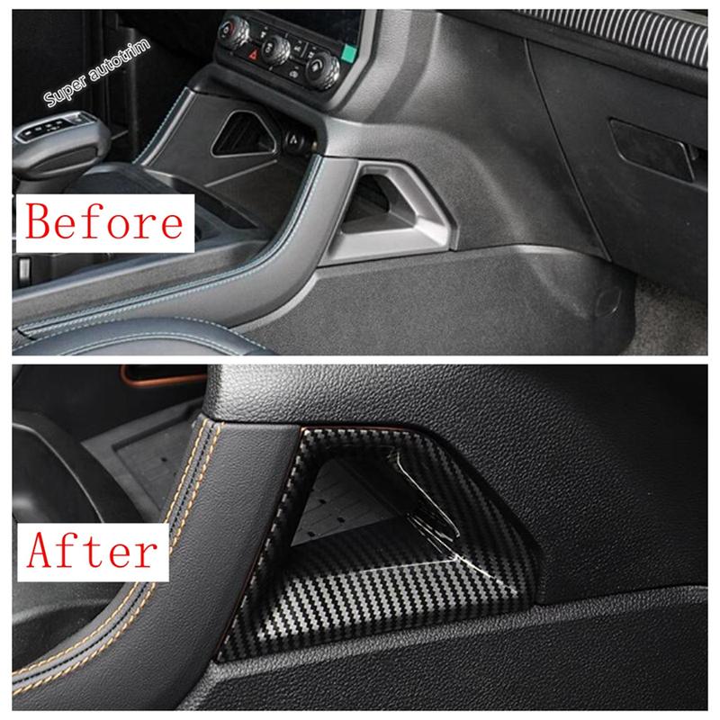 Dashboard AC Air Condition Outlet Vent / Gear Shift Head / Steering Wheel Cover Trim For Ford Ranger 2024 2025 Accessories