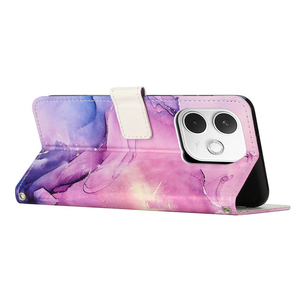 Для Oppo A5 Pro 4G (Глобальный)/5G (Глобальный)/A5 Energy 5G (Китай) Подставка Чехол Мраморный узор PU кожа Кошелек Чехол для телефона