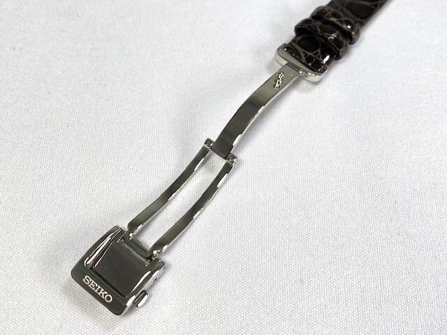 L0EZ113J9 SEIKO Dolce Exceline 12 мм Кожаный для и Ремешок, Крокодил, Серый, SWCW109/ 1B25-0AM0