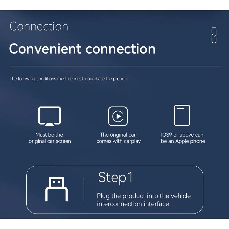 2 в 1 Wifi Carplay Box Android Auto Adapt Wireless Carplay Display Bluetooth 5.0 Type C и USB для проводного смарт-бокса OEM-обновления