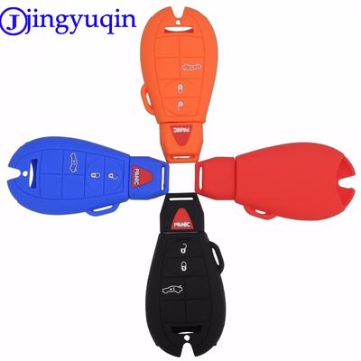Jingyuqin 4 кнопки дистанционного силиконовый чехол для ключа чехол для Dodge JCUV Ddart Jeep Grand Cherokee компас долгота Patriot Chrysler