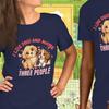 Funny Dog T-shirt | I Like Dogs and Maybe Three People Novelty Tshirt