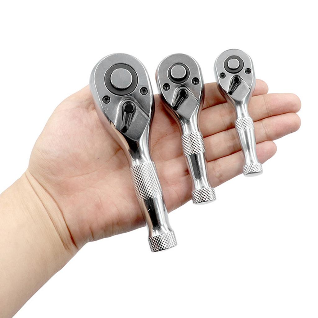 Набор трещоток с гибкой головкой и коротким храповым механизмом 12, 38, 14 дюймов, набор мини-ключей с короткими трещотками, 72 зуба