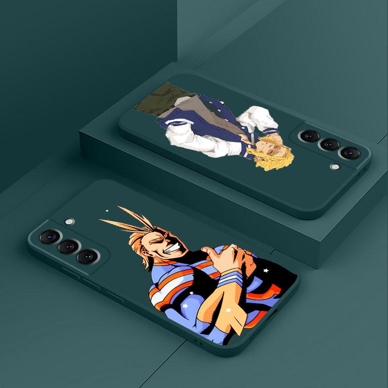 Милый чехол для телефона My Hero Academy Izuku Deku для Samsung Galaxy Note 20 Ultra S21 S22 Note 10 Plus 8 9 S20, квадратный жидкий чехол