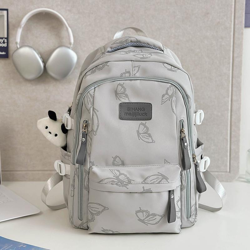 Новый школьный рюкзак — это высококачественный, свежий, милый и симпатичный рюкзак с бабочками, легкий рюкзак для весенних прогулок для учеников средней школы.
