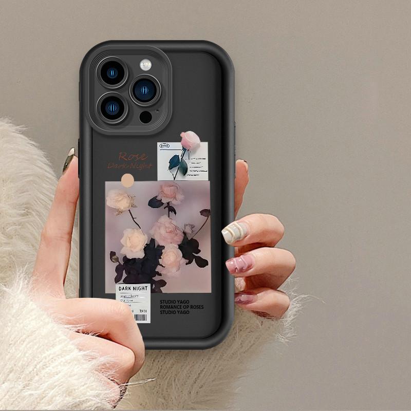 Модный чехол с принтом розовой розы, гибкий, мягкий, силиконовый, TPU, чехол на всю заднюю панель для Realme