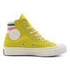 Converse Chuck Taylor All Star 70 Retro Stripe High "Bold Citron" Шнуровка с круглым носком Высокие эспадрильи Женские Желтые и Белые.