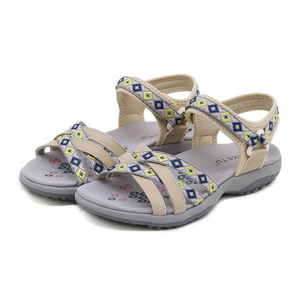 Легкие женские дорожные сандалии Женские походные сандалии Спортивные сандалии Ремешки с регулируемыми крючками Поддержка свода стопы Пляжные сандалии