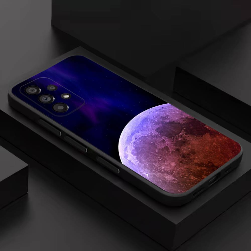 Лунная Галактика Вселенная Для Samsung S 26,25,24,23,22,30,21,10,9,Ultra,Plus,Lite,FE,4,5G Черный Мягкий Чехол Чехол для Телефона