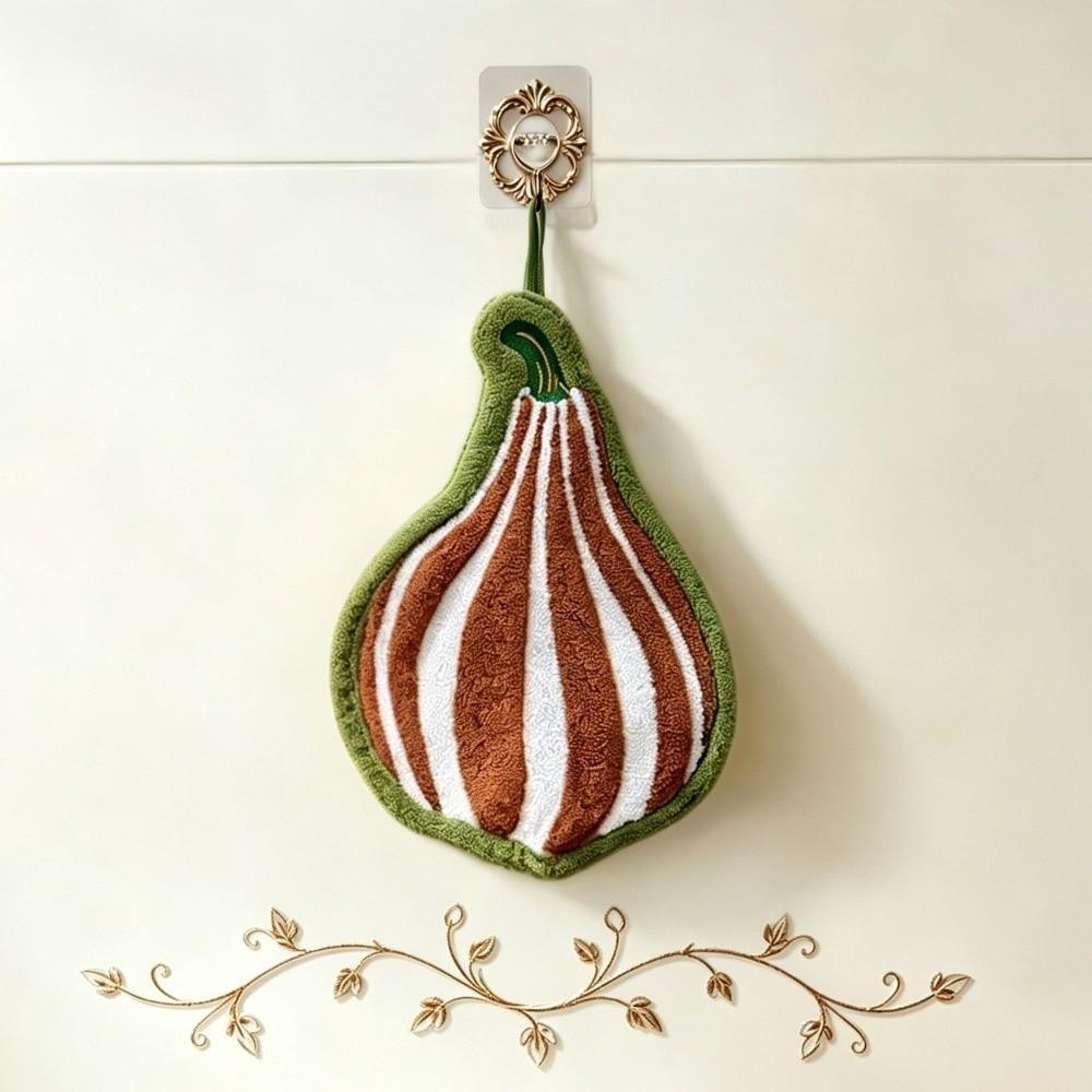 Thickened Pumpkin Hand Towels Water-absorbing Hand-Wiping Towel Halloween Towels Kitchen