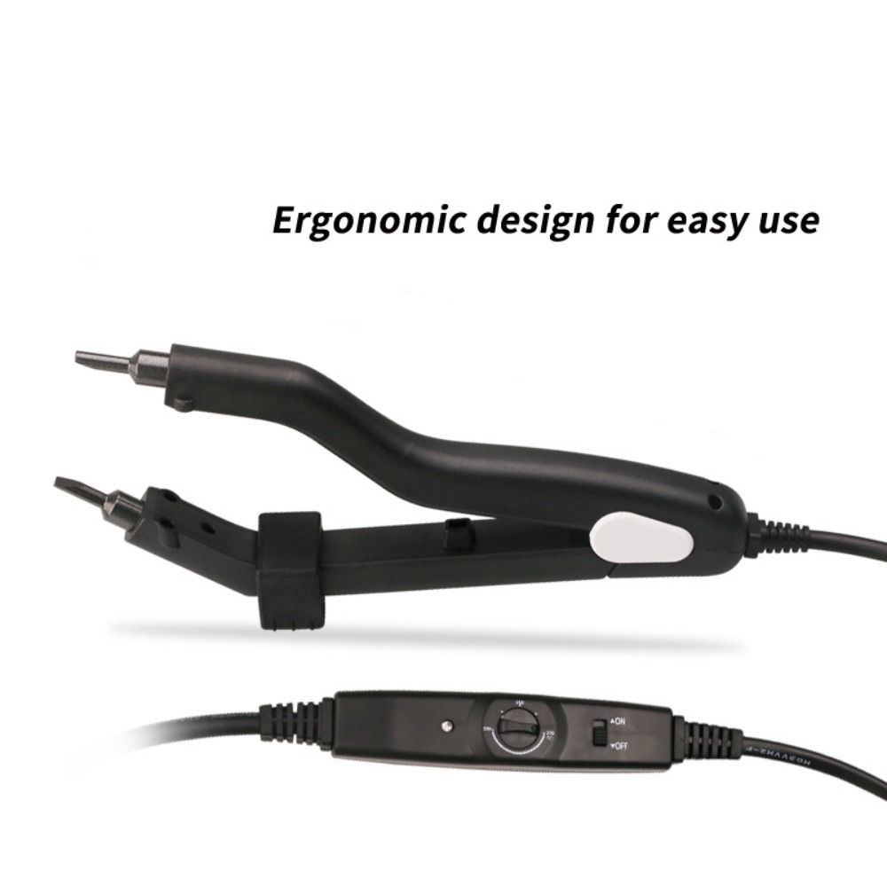 EU/US Plug Hair Extension Iron Adjustable Temperature Keratin Bonding Tools  Salon