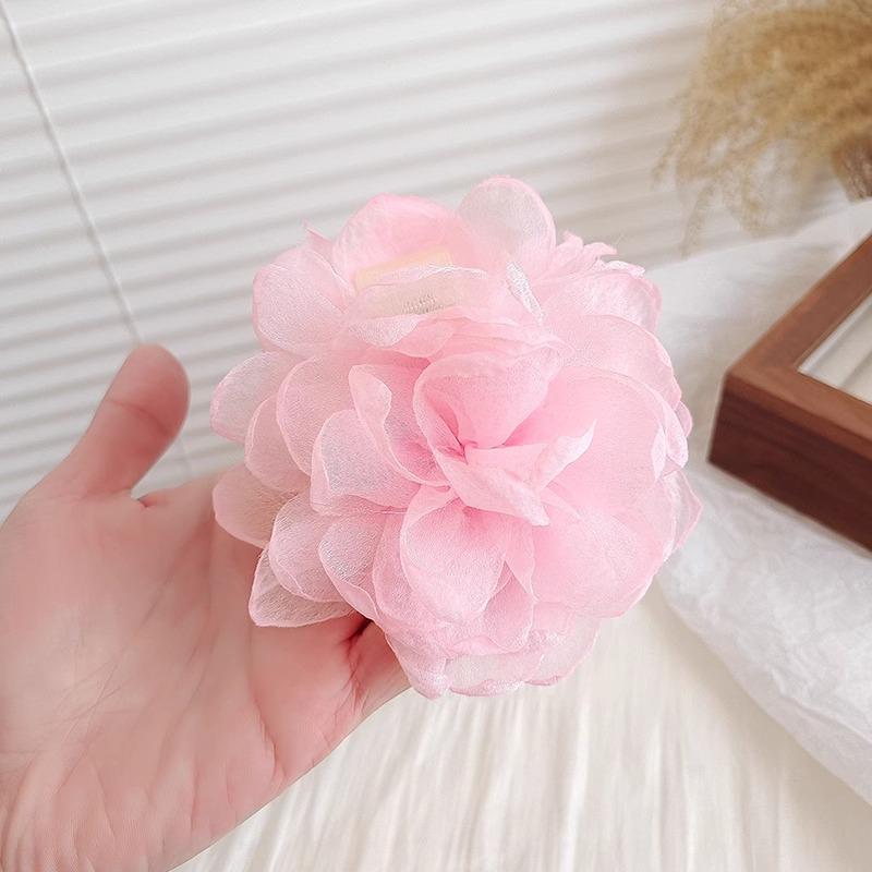 Зажим для волос Caro Floral Fabric Rose - Аксессуар для пучка в европейском и американском стиле