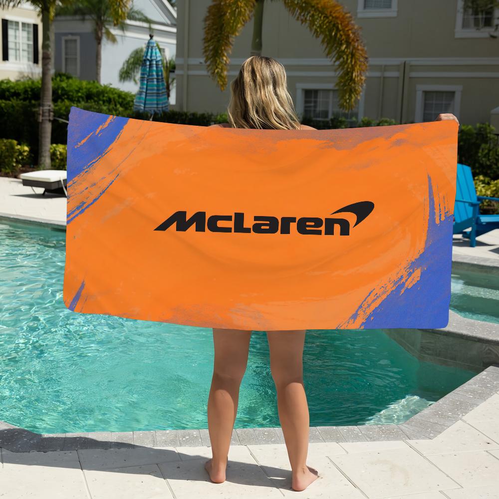 Гонка M-McLaren-S Логотип Автомобилей Полотенце Мягкое Бассейн Подарок Для Путешествий Спортзал Душ Кемпинг Быстросохнущее Спортивное Большое Пляжное Полотенце