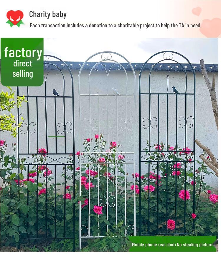 Clematis Iron Art Climbing Frame for Roses - Outdoor Plant Support Fence