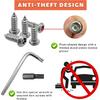 Anti Theft License Plate Screws, Rustproof Stainless Steel Self-Tapping Bolt for Car Front Rear Tag Frame, M6 (1/4") Tamper Proof Mounting Hardware