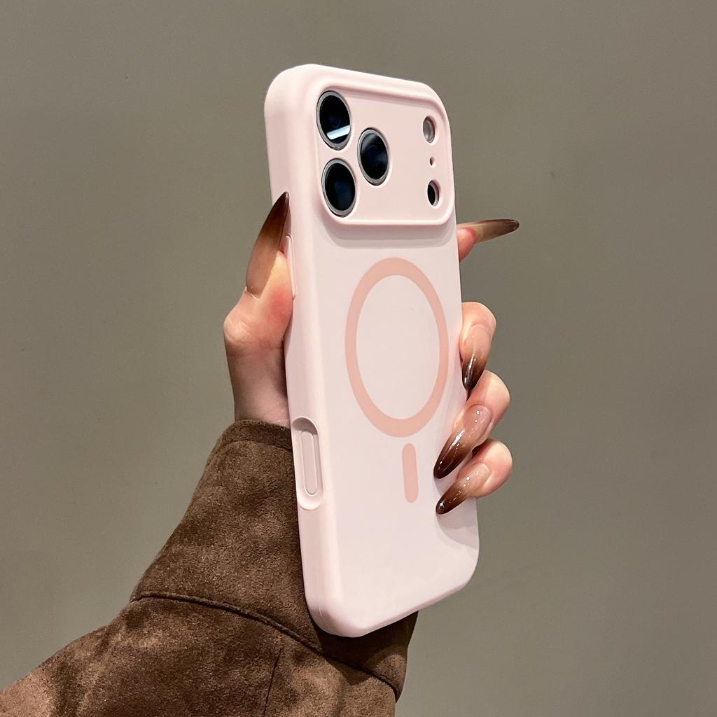 Новый магнитный чехол из жидкого силикона для Apple iPhone 17 Pro Max, Защитный чехол с покрытием full-coverage, ощущением кожи для iPhone 16