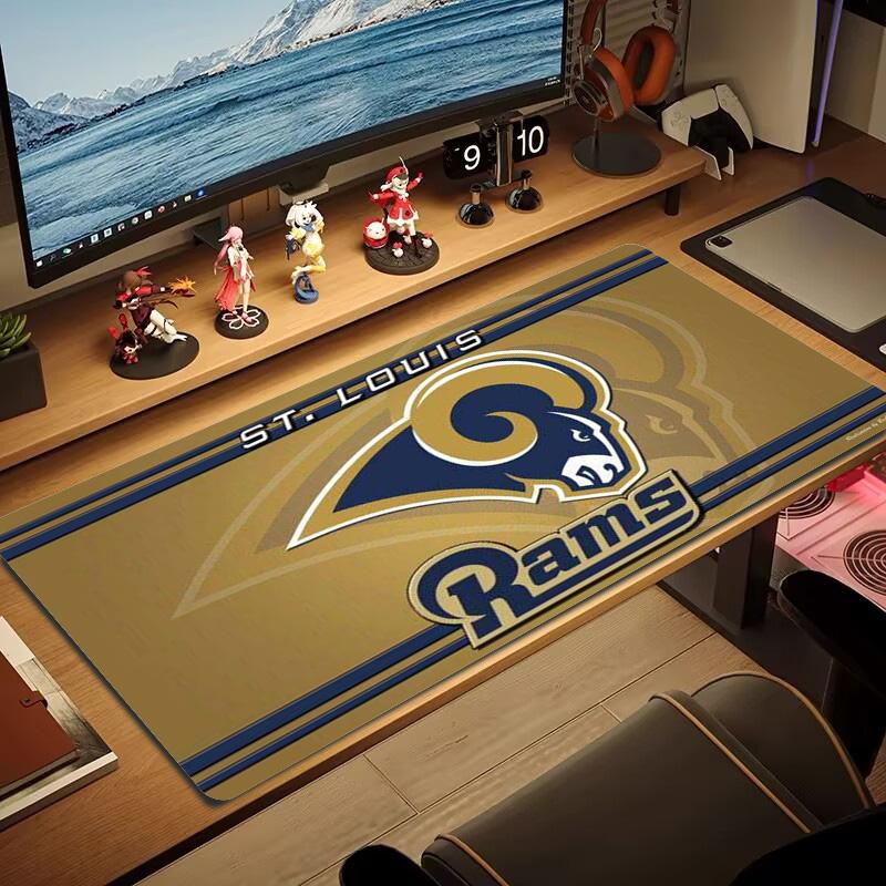 Los Angeles Rams Color Mouse Pad Large Gaming Table Cushion Non-slip Laptop Tablet Big Mousepad XXL Mat Mini PC Playmat With Lock edge