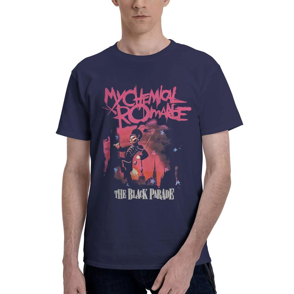 Мужская и женская футболка My Chemical Romance с графическим принтом, из чистого хлопка, с коротким рукавом, летняя одежда