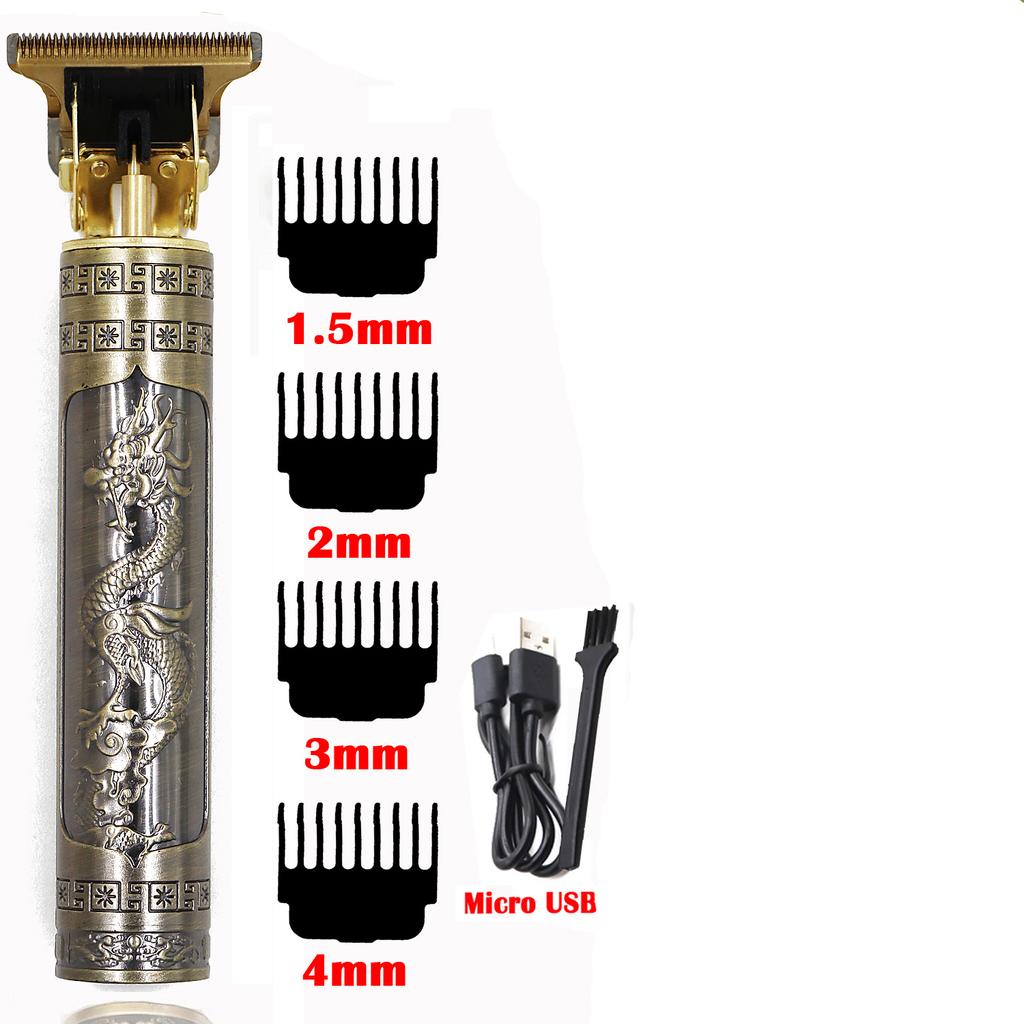 Vintage T9 USB Electric Hair Cutting Machine Rechargeable Hair Clipper Beard Trimmer For Men Barber Professional