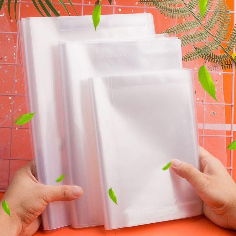 10шт A4/16K/22K прозрачный пластиковый чехол для книги самоклеящийся застежка водонепроницаемый и износостойкий защитный чехол для книг из ПВХ