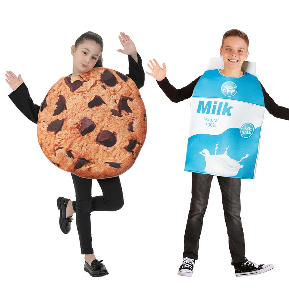 Unisex Halloween Costume Milk Cookie Pair For Stage Performance And Party Events