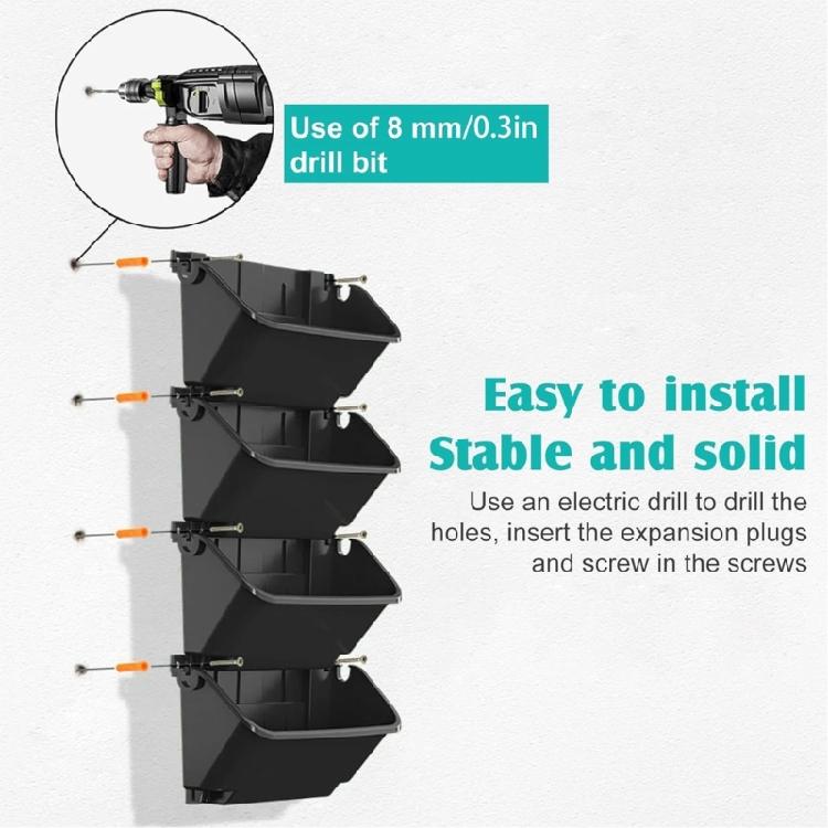 Watering Wall Planter Set Of 4 Plastic Vertical Garden Planter For Herbs Flowers Succulents Indoor Outdoor Space Saving Design