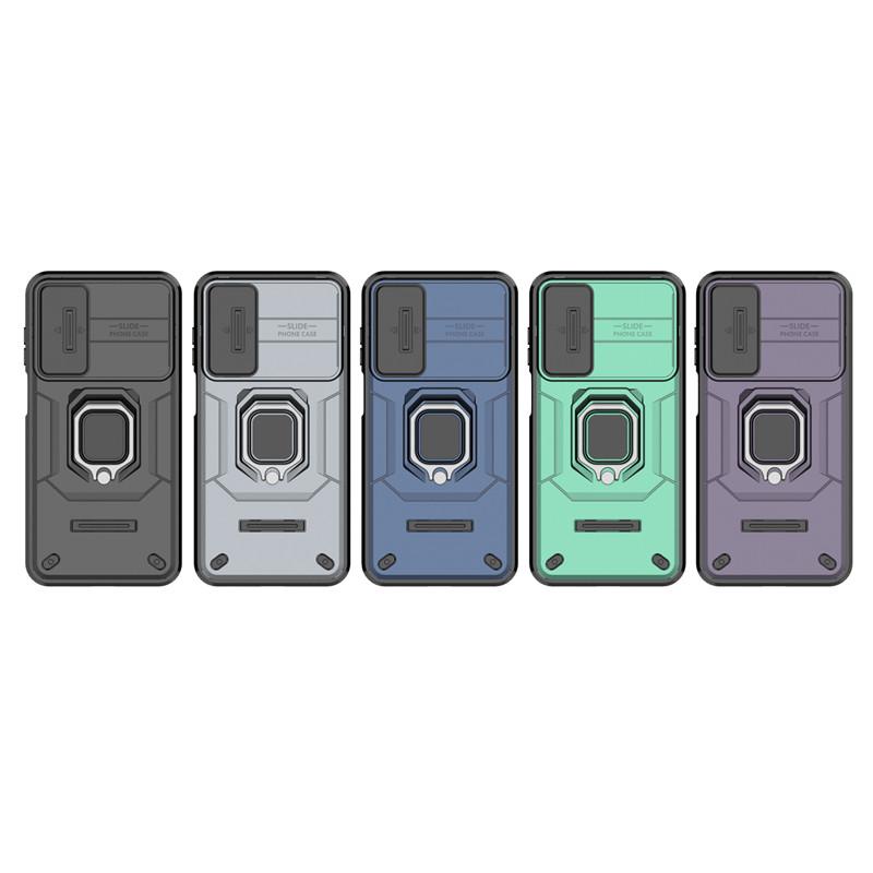 Для Samsung Galaxy M35 Чехол Slide Camera Lens Чехлы Samsung Galaxy M35 Чехол Противоударный Бронированный Чехол PC TPU Для Samsung Galaxy M35