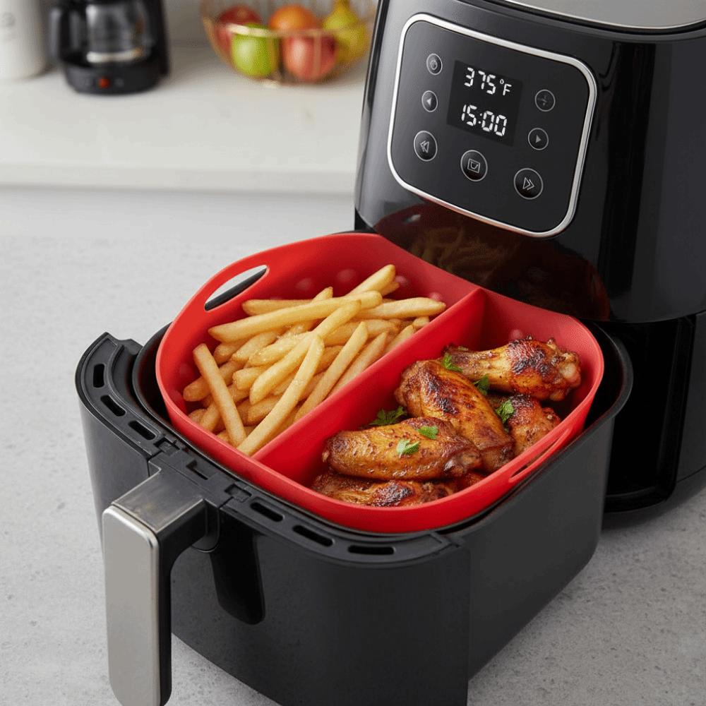 Food Grade Double Grid Baking Tray Creative Circular Oven Basket Mat Kitchen Use