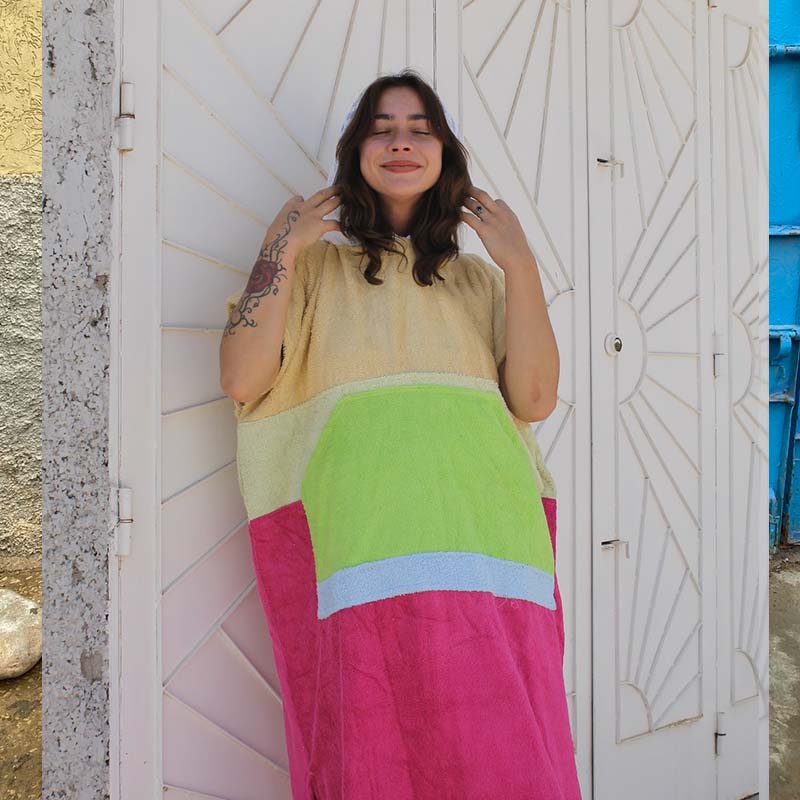 Adults Hooded Surfer Poncho Beach Towel for Surf Poncho