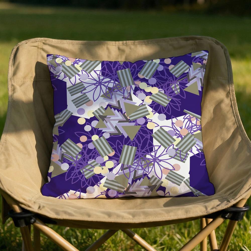 Colorful Patchwork Pattern Cushion Cover Soft Reversible Durable Pillow Cover MultiScene Use for Home Car Daily Comfort
