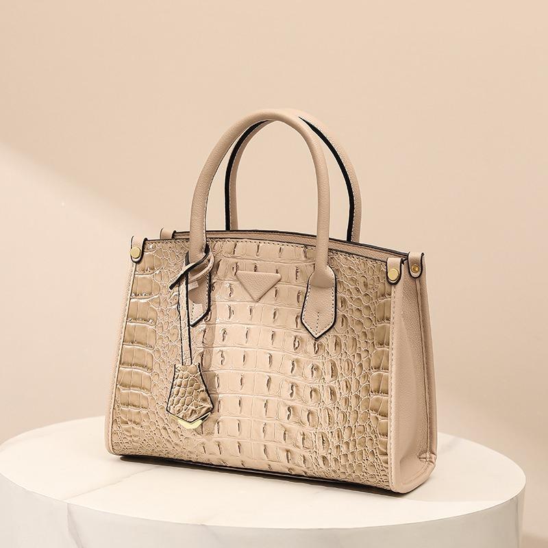 Retro Fashion Shoulder Bag Urban Simple Large Capacity Handbag Crocodile Print Women's Crossbody Bag