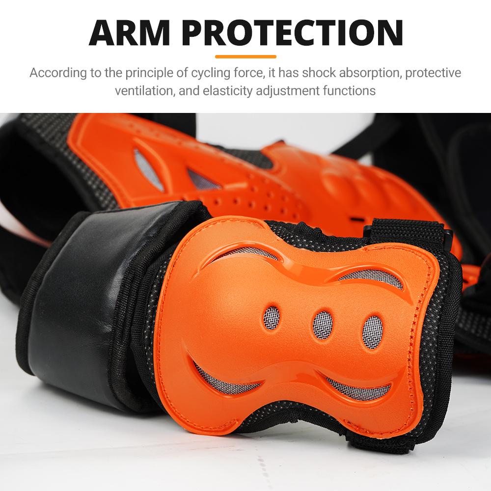 Kids' Mountain Bike & Motorcycle Protective Gear Set: Includes Knee Pads, Elbow Pads, Wrist Guards; Wear-Resistant for Skating, Cycling, and More.