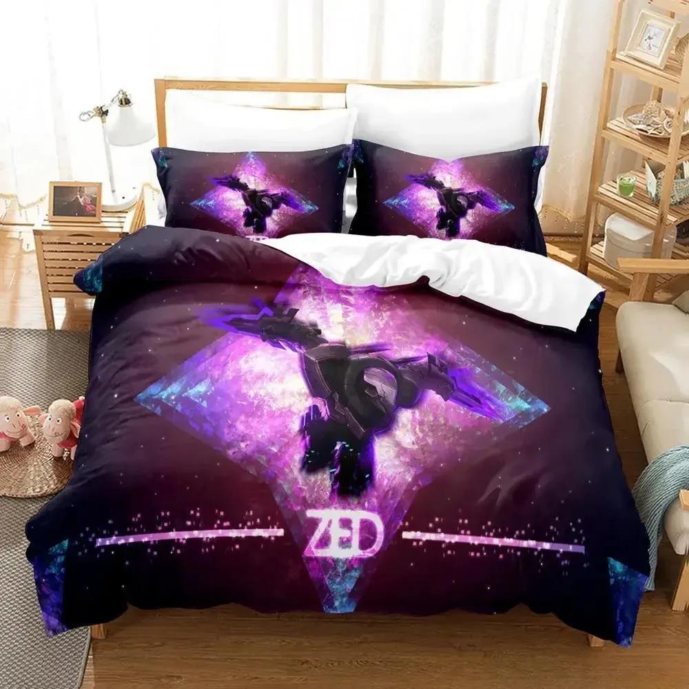 Home textile Game ZED Bedding Set Single Twin Double Queen King Cal King Size Bed Linen Set