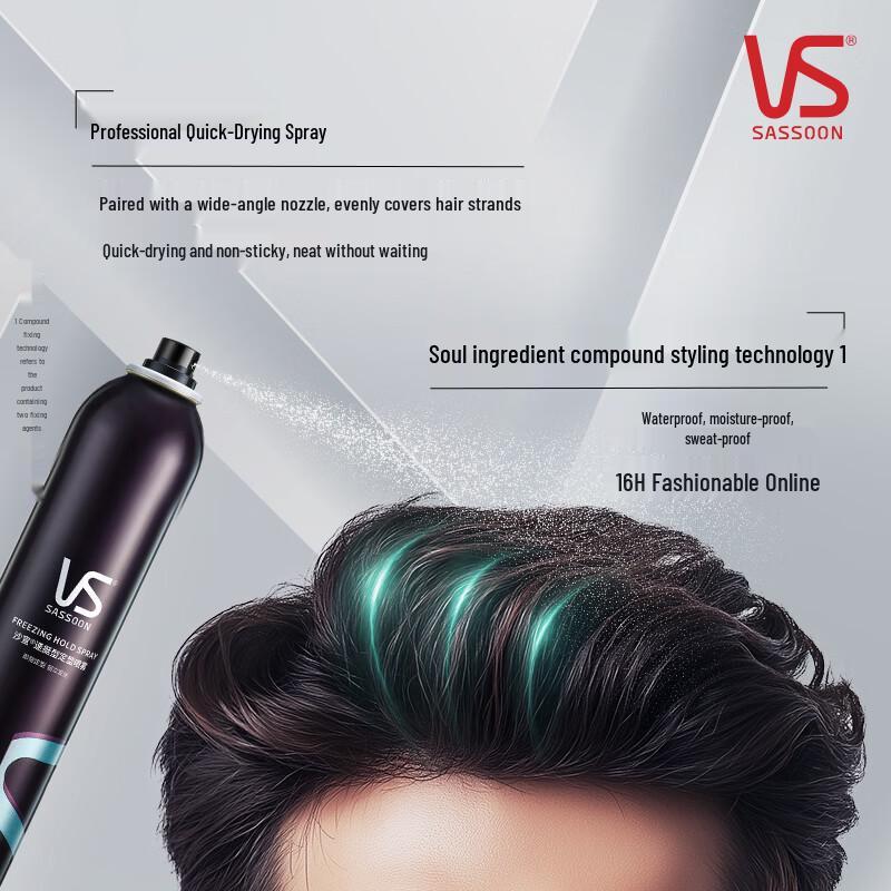 Vidal Sassoon Спрей для укладки с быстрой фиксацией, 3 шт.