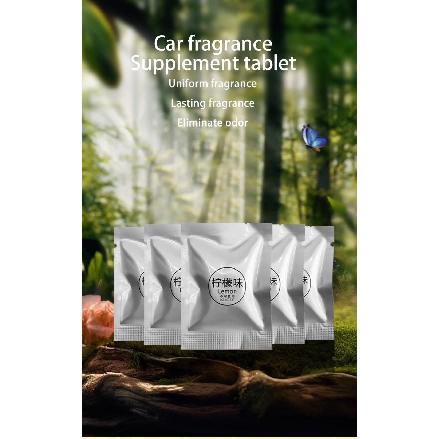 5PCS Car Air Outlet Aromatherapy Tablets Air Outlet Supplement Tablets Small Fan Pe Solid Fragrance Tablets Air Fresheners 2