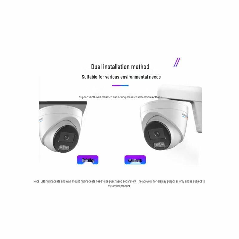 Hikvision DS-2CD3347WDV3-L 4 Мп купольная камера Full-Color с разъемом CN (адаптер в комплекте)