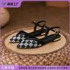 2025 Autumn New French Style Not Tired Feet Single Shoes Bag Head Breathable Rear Empty Fashion Shoes Fashionable Outer Flat Shoes