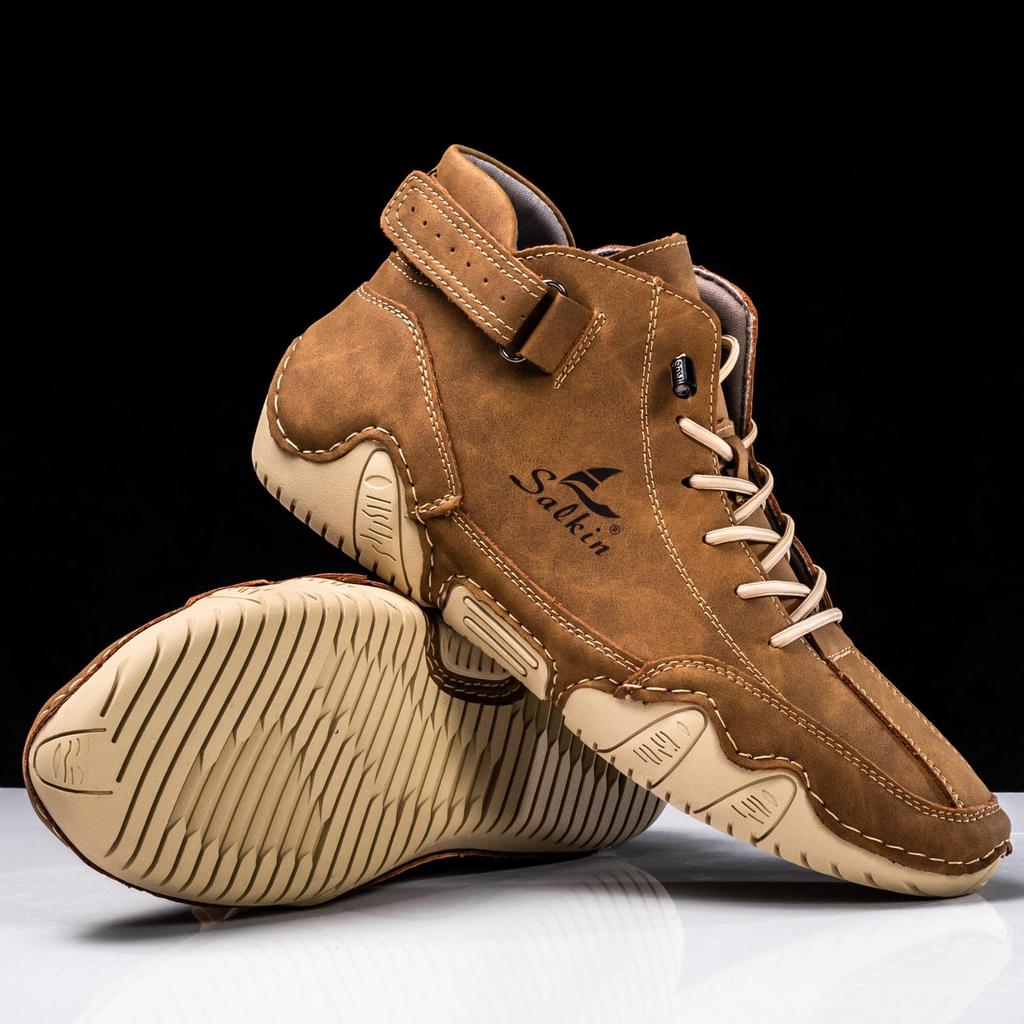 Обувь из спилка ручной работы, мужские лоферы, удобные ботильоны для мужчин, повседневная обувь, мокасины, мужская обувь на плоской подошве