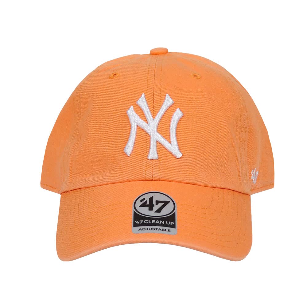 47 Seven Cap Yankees Cleanup CLEAN UP NY Logo CAP Hat Low Cap MLB NEW YORK YANKEES Mango Orange Free Size [Forty Brand] Мужская Женская