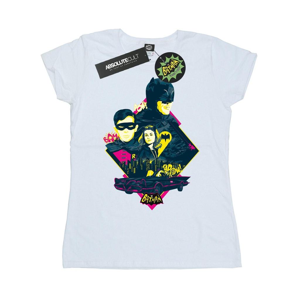 DC Comics Womens/Ladies Batman TV Series Character Pop Art Cotton T-Shirt