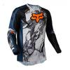 Mens Quick-Dry Long Sleeve Cycling Jersey Mountain Bike Downhill Shirt UV Protection Sport Top